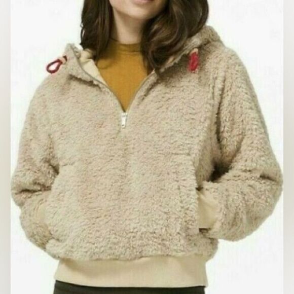 LULULEMON “Oh So Sherpa” Half Zip Hoodie Jacket Sz 8 - Picture 3 of 13